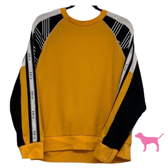 PINK Victoria's Secret Tops - Pink Victoria’s Secret Yellow Crewneck